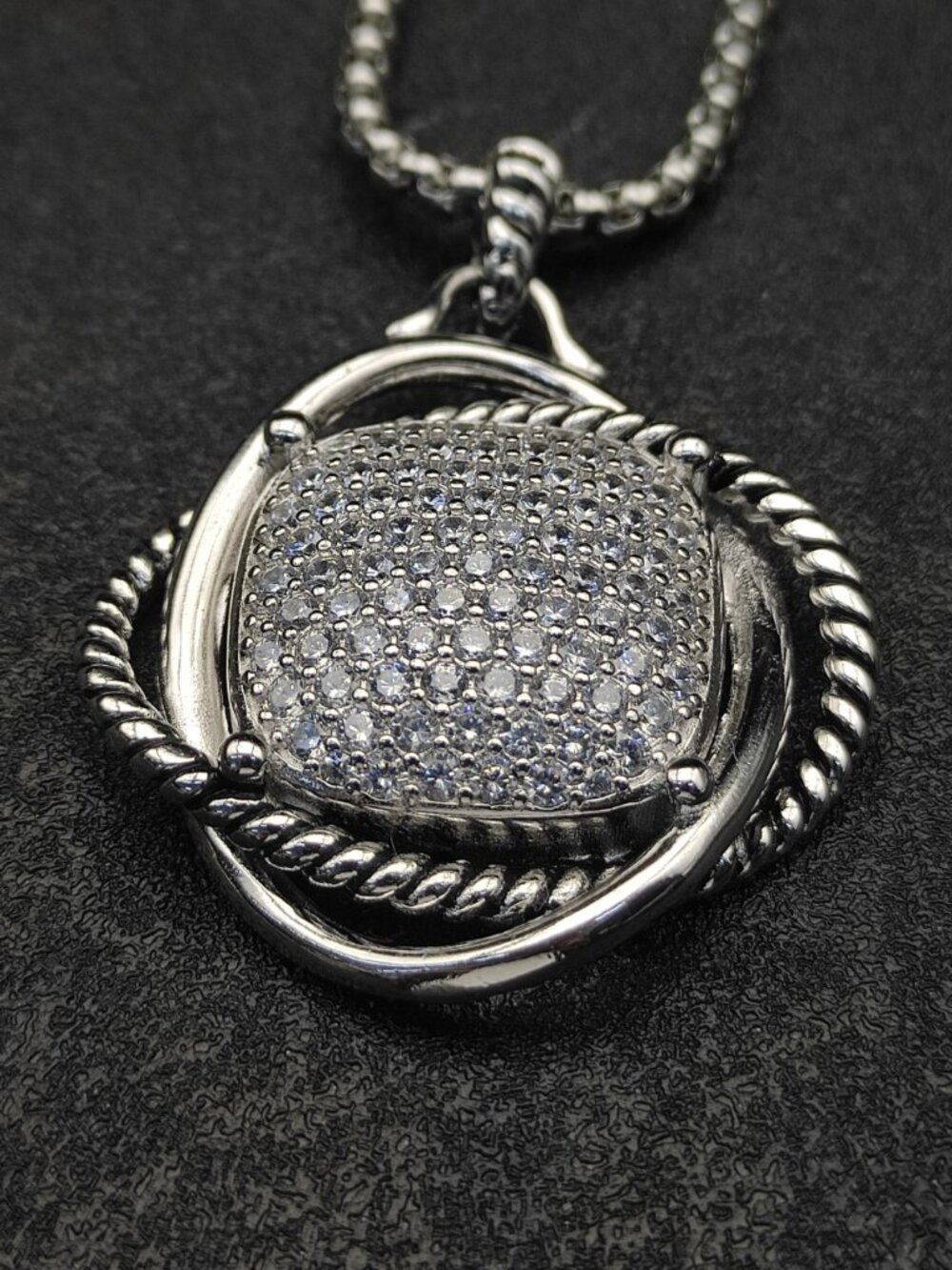 David Yurman 925 Silver Necklaces with Original Pouch